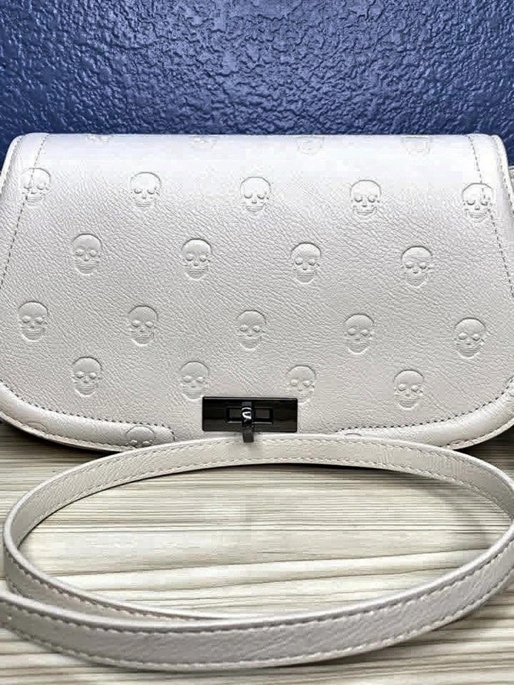 Betsey Johnson XO Marcia Skull-Embossed Crossbody